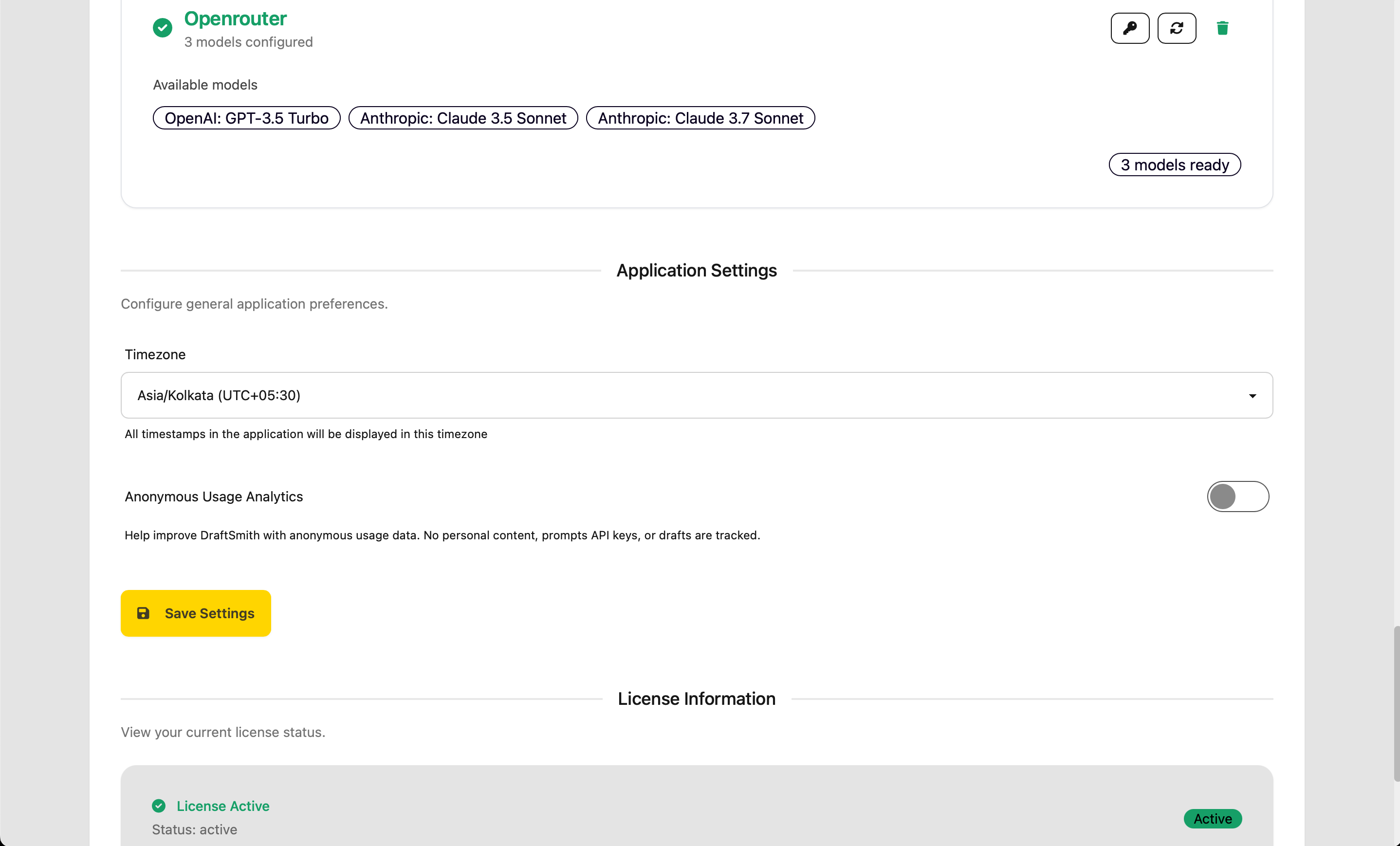 Privacy Settings